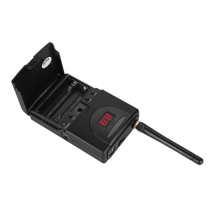 Draadloos In-Ear Monitorsysteem 2.4GHz Professioneel Digitaal In-Ear Monitor On Stage o Systeem EU Plug black