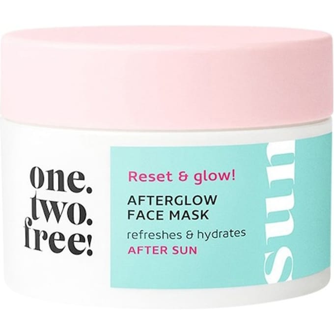 One.two.free! Zonverzorging Afterglow Face Mask Aftersun Dames 50 ml