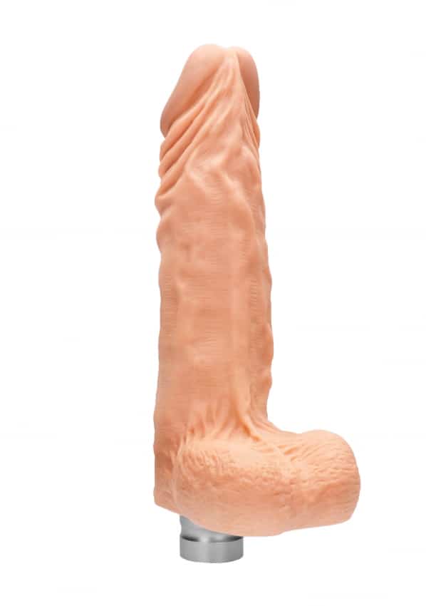 Realrock 10-25 cm Vibrating Dildo With Balls - Flesh