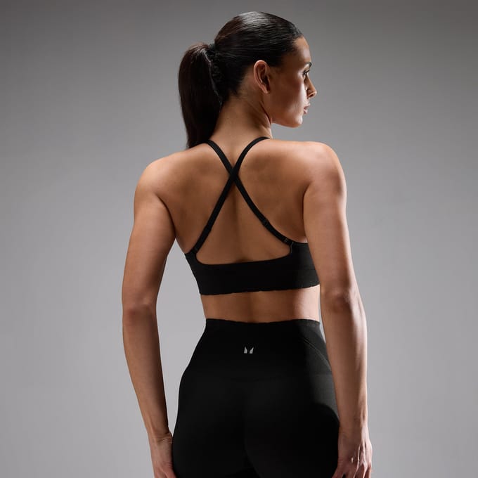 MP Women's Tempo Ultra Seamless Sport-bh - Zwart - S