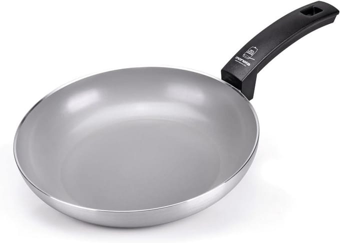Pan 20 cm Gerecycled Aluminium met Natuurlijke FineGres Coating - Geschikt voor Inductie