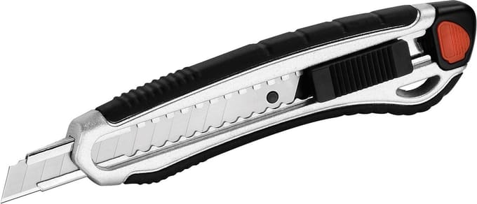 Westcott snijmes - 9mm - aluminium - met schuifsluiting - AC-E84024