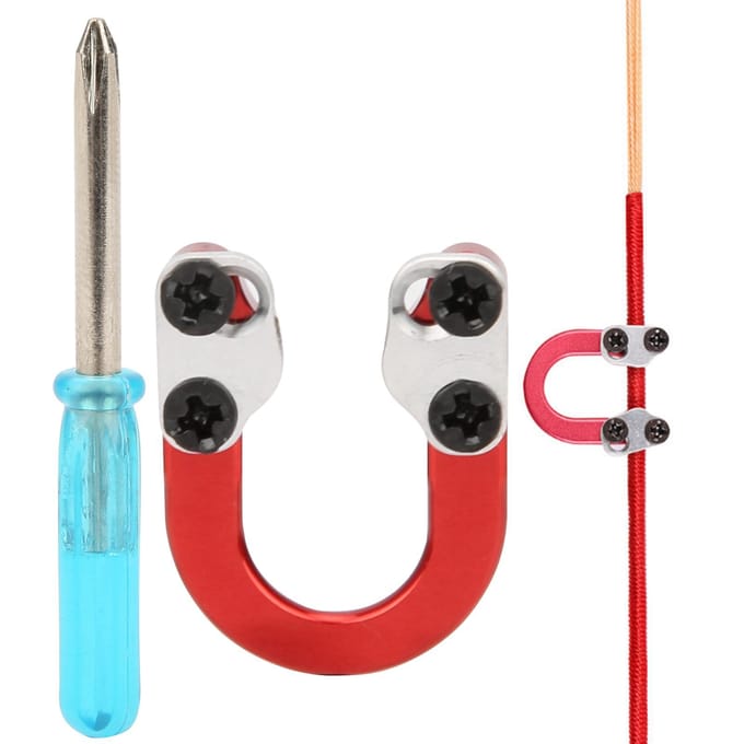 Metalen D-ring Schiet Compound Boog Accessoires Boogschietuitrusting met Schroevendraaierrood