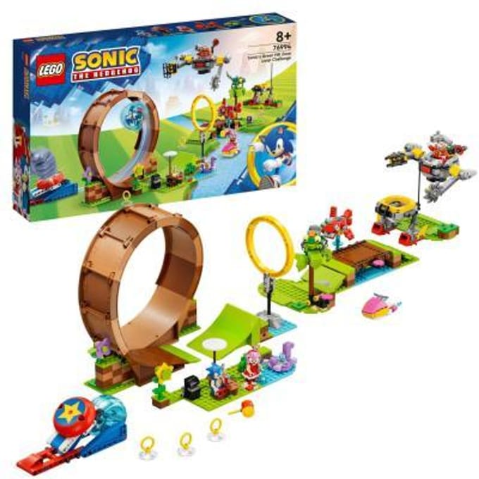 LEGO 76994 Sonic the Hedgehog Sonics Green Hill Zone loopinguitdaging Speelgoed met Amy Figuur