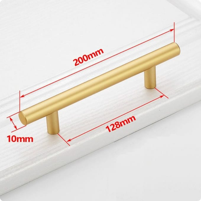 FSW-Products - 1 Stuk - Meubelgreep - Goud - 128 mm - Handgreep - Keukengreep - Handvat