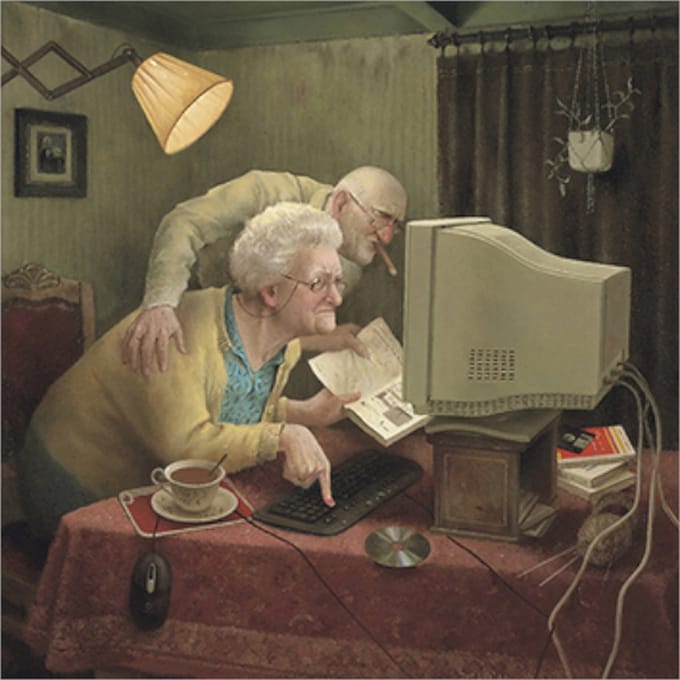 Kaart - Meegaan met je tijd... - Klein - Marius van Dokkum