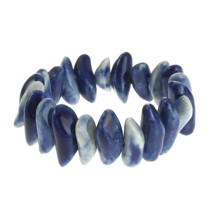 Behave - Rekarmband keramiek blauw - Boho stijl - Voorjaarstrend