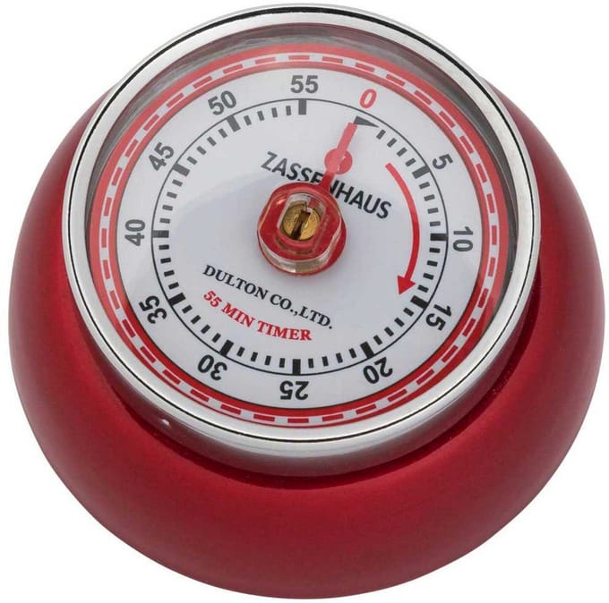 Zassenhaus 71849 Analoge Keuken Timer Rood
