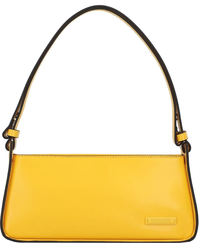 LIEBESKIND BERLIN Schoudertas Francis Calf Crossbody Bag Lemon Mosterdgeel