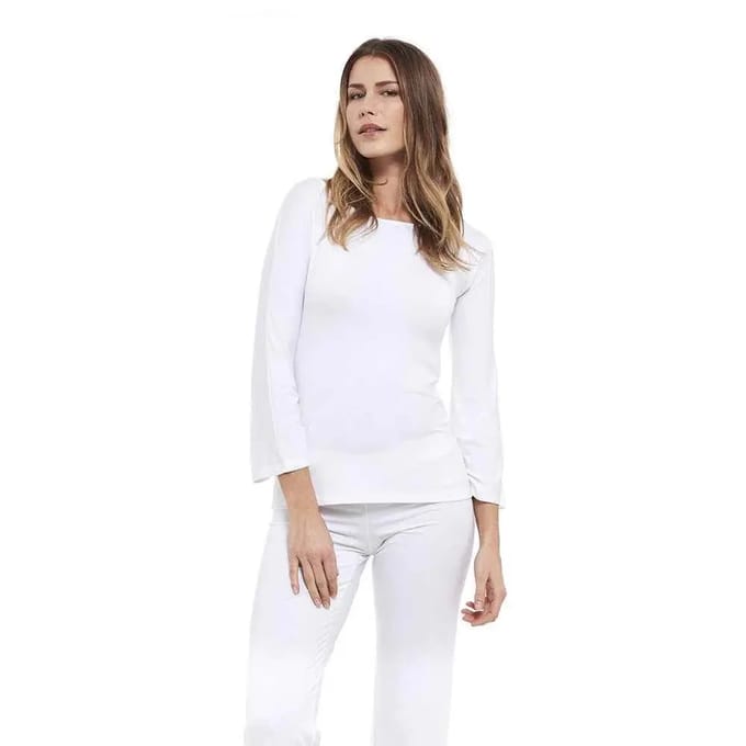 Dames-T-shirt met lange mouwen Yogaessential