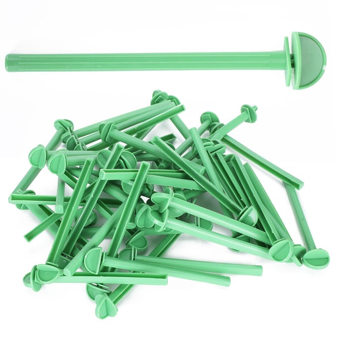 50 stuks Plastic Vogelkooi Staande Stok Papegaaien Parkiet Staande Stang Kooi Accessoire blue