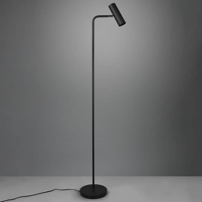 Trio Lighting Vloerlamp Marley, zwart, hoogte 151 cm, metaal
