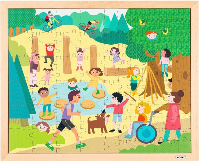 Samen bewegen - in het bos - Educo - Educatief speelgoed