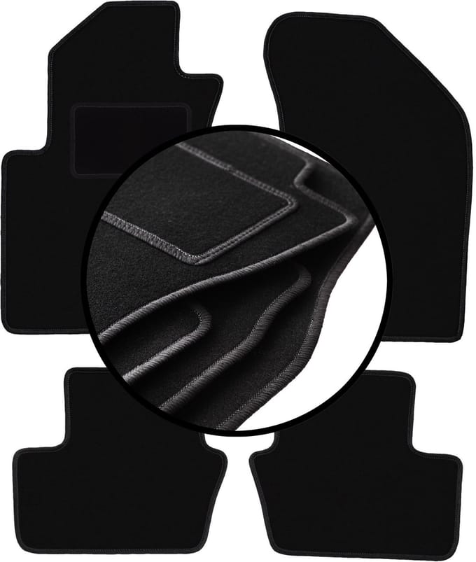 Complete set veloursmatten voor: Jeep Compass MK49 SUV (2007-2017)