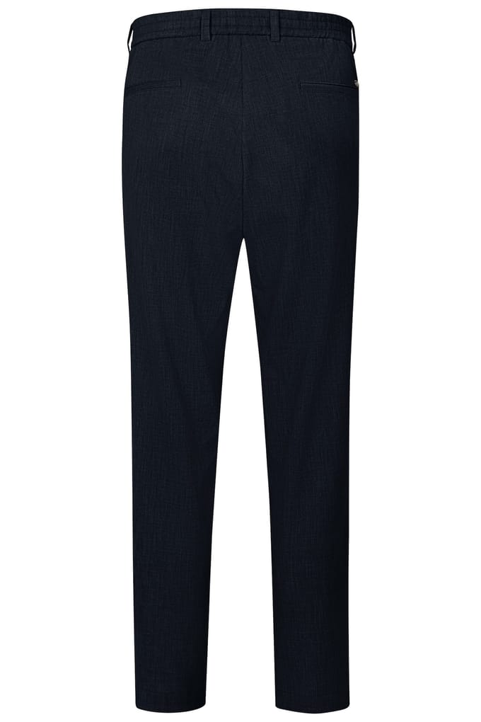 Bugatti Herren Geplooide broek met stretchfunctie