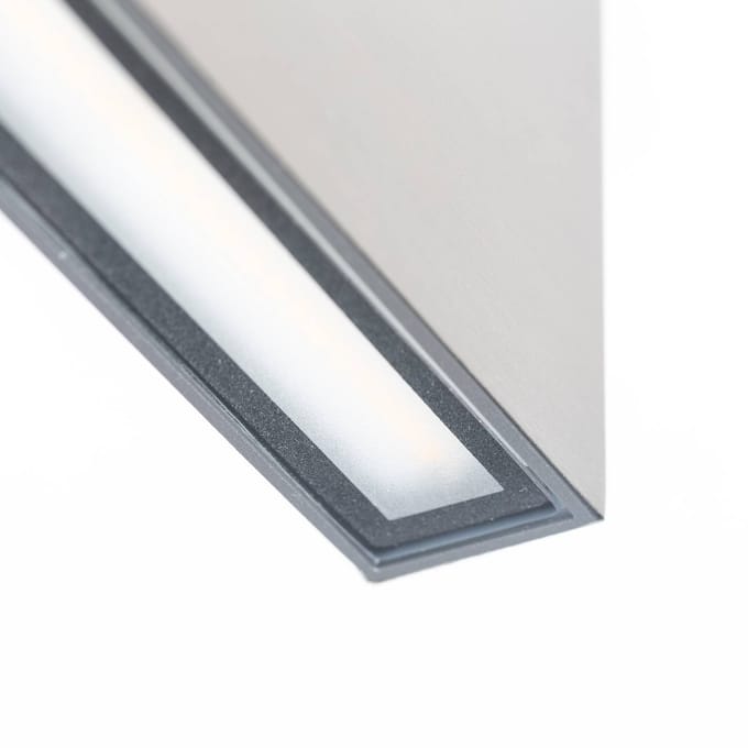 LED buiten wandlamp CMD 9071, 17 cm, roestvrij staal, up/down, IP54