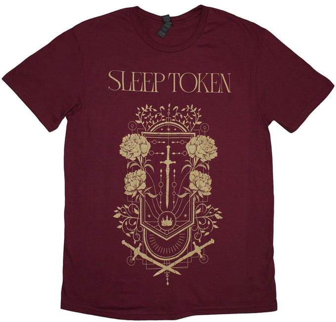 Sleep Token - Damocles Heren T-shirt - S - Rood