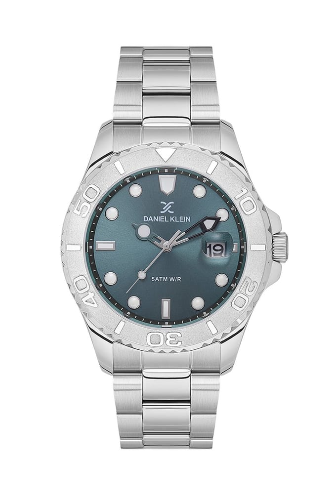 Daniel Klein-model 113735-4-Herenhorloge-datum-rood/blauwe wijzerplaat-5 atm waterdicht-diameter 43 mm