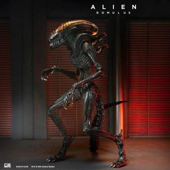 Nieuw - NECA Alien Romulus Figuur Hoge Kwaliteit Versie Bureau Decoratie Verrassingscadeau gray