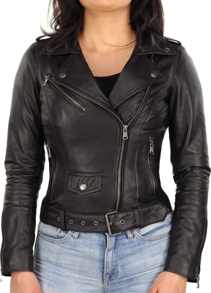Versano Dakota Leren Dames Bikerjack Dames Jas S - Zwart
