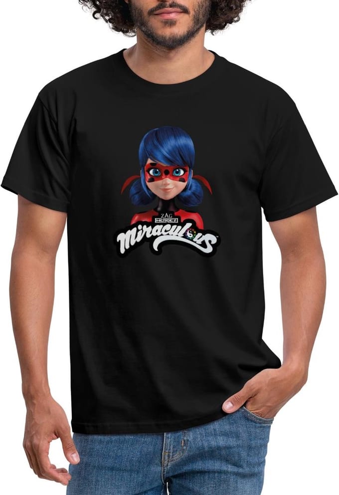 Miraculous Ladybug Met Logo T-Shirt Heren