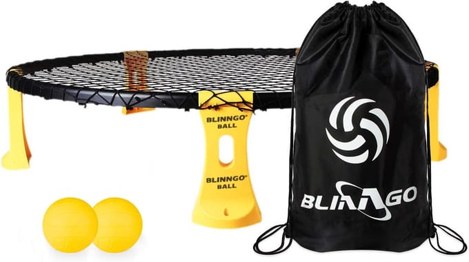 Roundnet-set: Compleet met ballen, net, tas en balpomp voor strand en buiten
