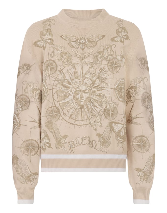 Round Neck Pullover Tattoo