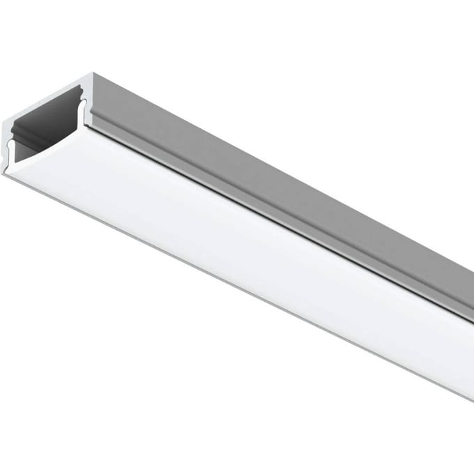 The Light Group SLC LED stripprofiel A1, aluminium, lengte 2 m, hoogte 8 mm, opbouwmontage