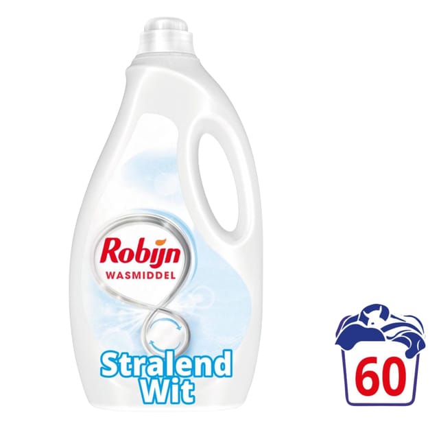 Robijn - Vloeibaar Wasmiddel - Stralend Wit - 60 wasbeurten