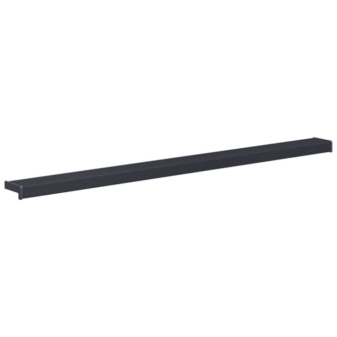 vidaXL - Raamdorpel - Antraciet - met - houtnerf - 140 - x - 10 - x - 4,5 - cm - PVC