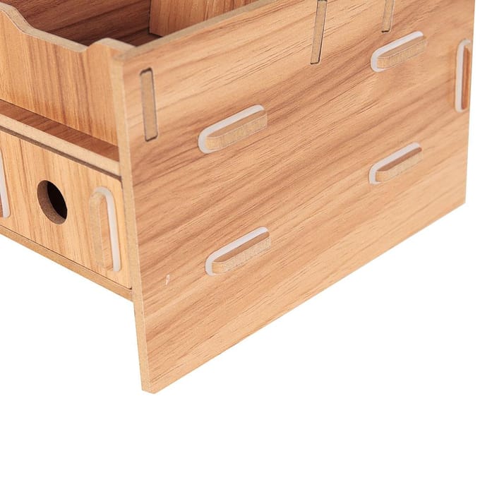 Support pour écran d'ordinateur portable, support pour écran d'ordinateur, étagère de bureau moderne beige