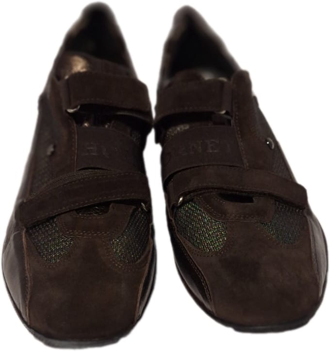 HORNET by Botticelli- SNEAKER-CAMOSCIO-LEER/MESH-BROWN-41