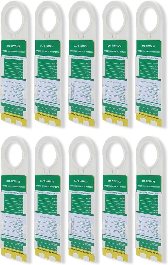Steiger Tag - Status Houder - Veiligheid Aangeven - Waterproof ABS Plastic - 10 Stuks - Default