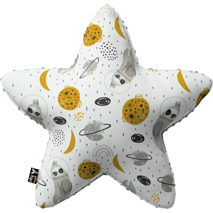 Kussen met minky Yellow Tipi Lucky Star Magic Collection