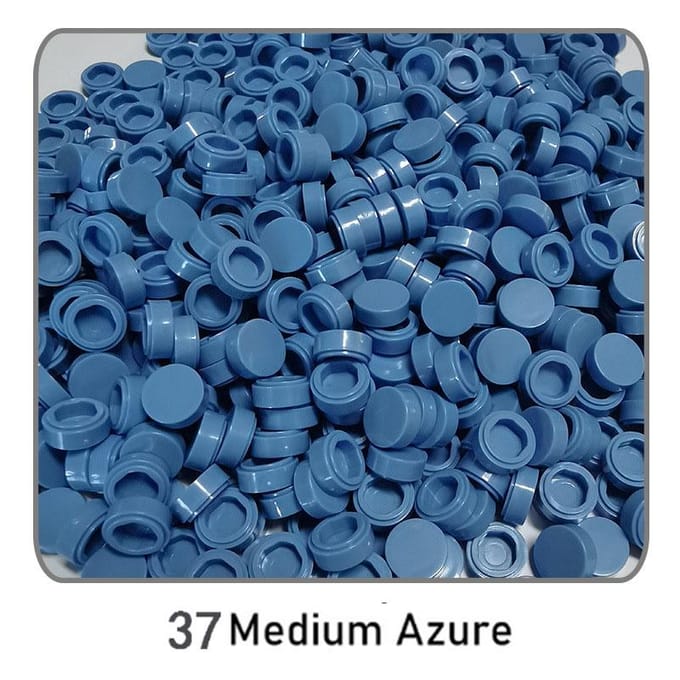 1000 Stuks Bouwstenen Platte Tegel 1x1 Ronde Baksteen 1*1 DOE-HET-ZELF Technisch Component Gericht op Leren ideaal voor 1000 pieces