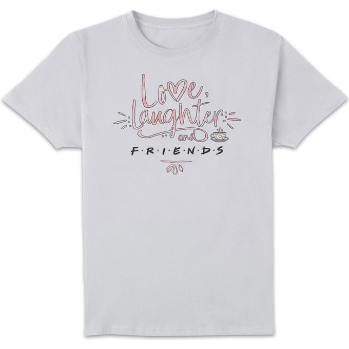 Friends Love Laughter t-shirt - Wit - 3XL