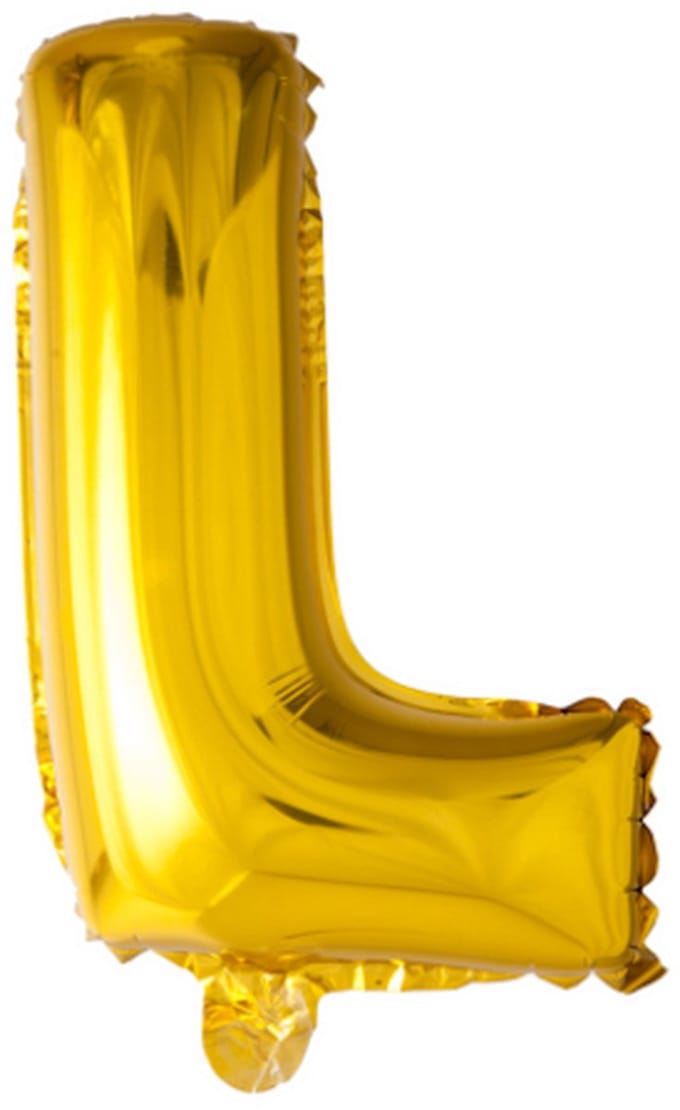 Folie Ballon Letter 40″ L - Goud