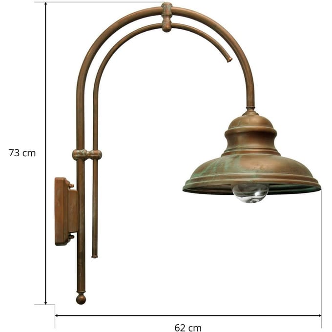 Moretti Luce Buitenwandlamp LUCA met dubbele arm