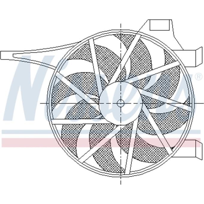 Koelventilatorwiel, motorkoeling NISSENS 85596