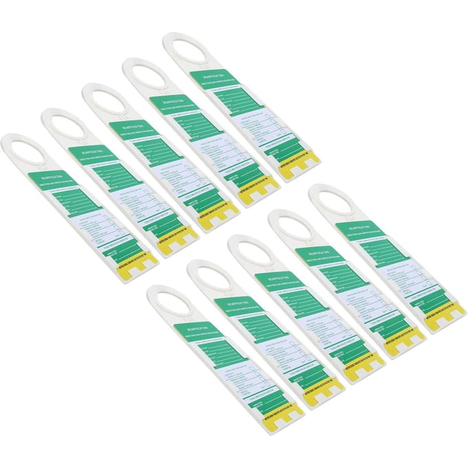 10 PCS Étiquette d'échafaudage Verrouillage Avertissement Entretien Signe pour Sécurité Électrique Chimique Industrielle white