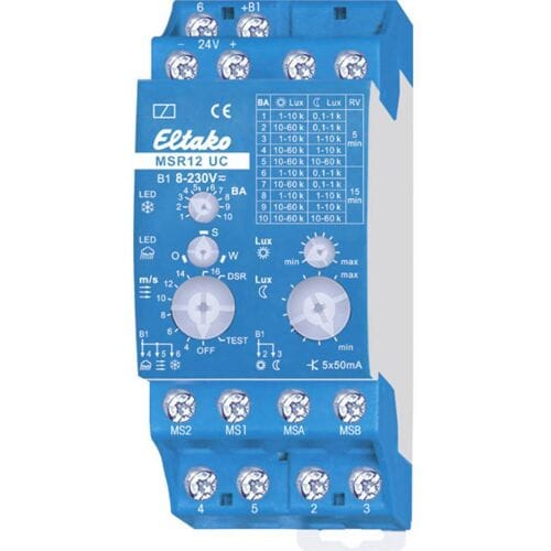 Eltako 22500501 MSR12-UC Multifunctioneel sensorrelais Multifunctioneel 24 V 1 stuk(s) Tijdsduur: 0.1 - 14400 s 2x NO Piece
