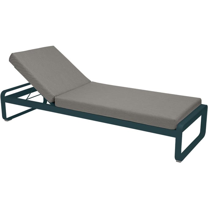 Fermob BELLEVIE Komfort - Ligbed - 21 acapulcoblauw - B8 taupegrijs