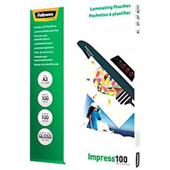Fellowes lamineerhoezen Impress A3 - glanzend - 100 micron - 100 stuks
