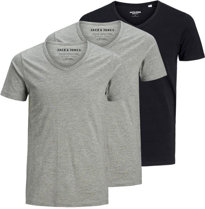Jack & Jones Heren t-shirt 3 pack Essentials