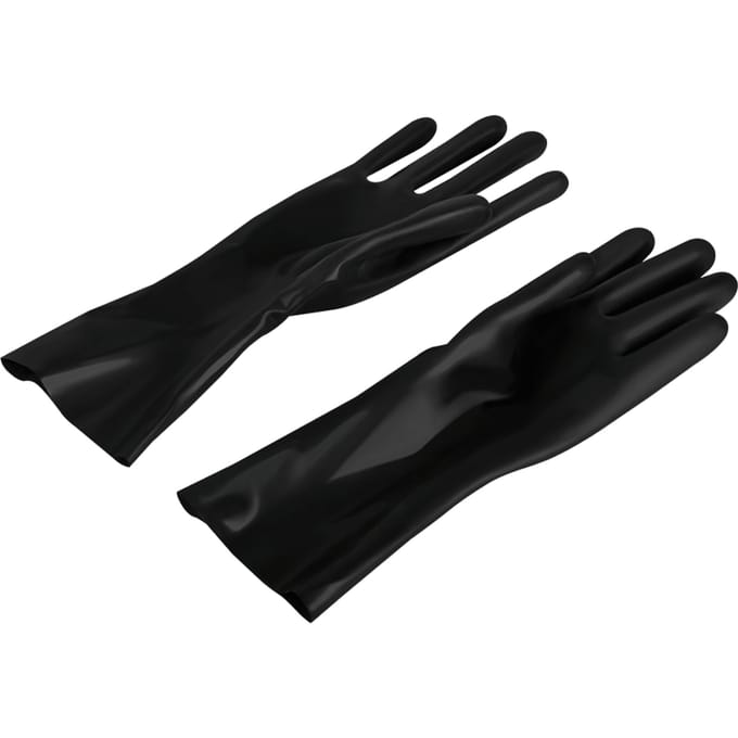 Rimba - Korte Latex Handschoenen - 26 cm - Zwart S