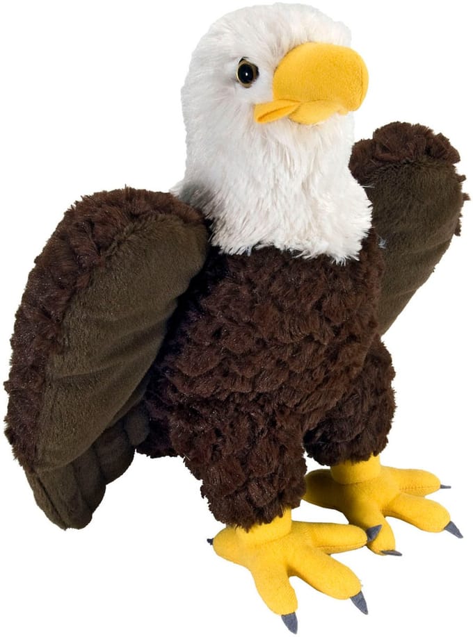 Wild Republic knuffel Zeearend - pluche - 30 cm - vogels - knuffeldier - amerikaanse zeearend