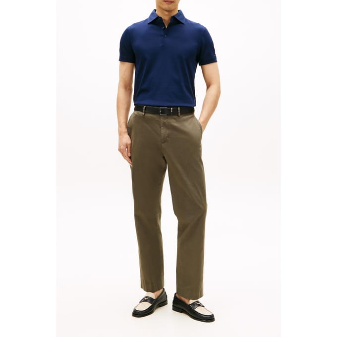 Tommy Hilfiger Dc Wide Spread Collar Polo Navy Iris Größe: M | Poloshirts Outlet | Herren | Violett
