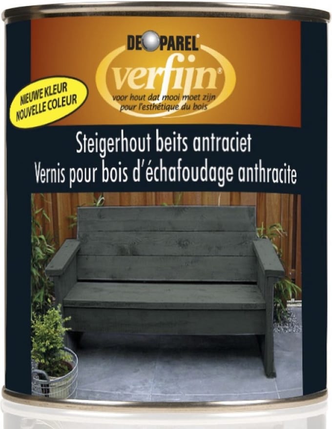 Steigerhoutbeits - Antraciet 750 ML