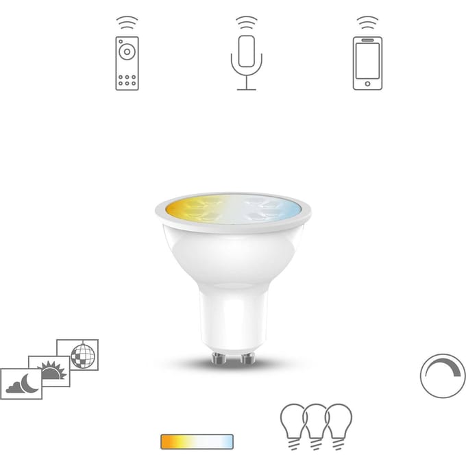 Müller Licht tint white LED lamp GU10 5,1W CCT