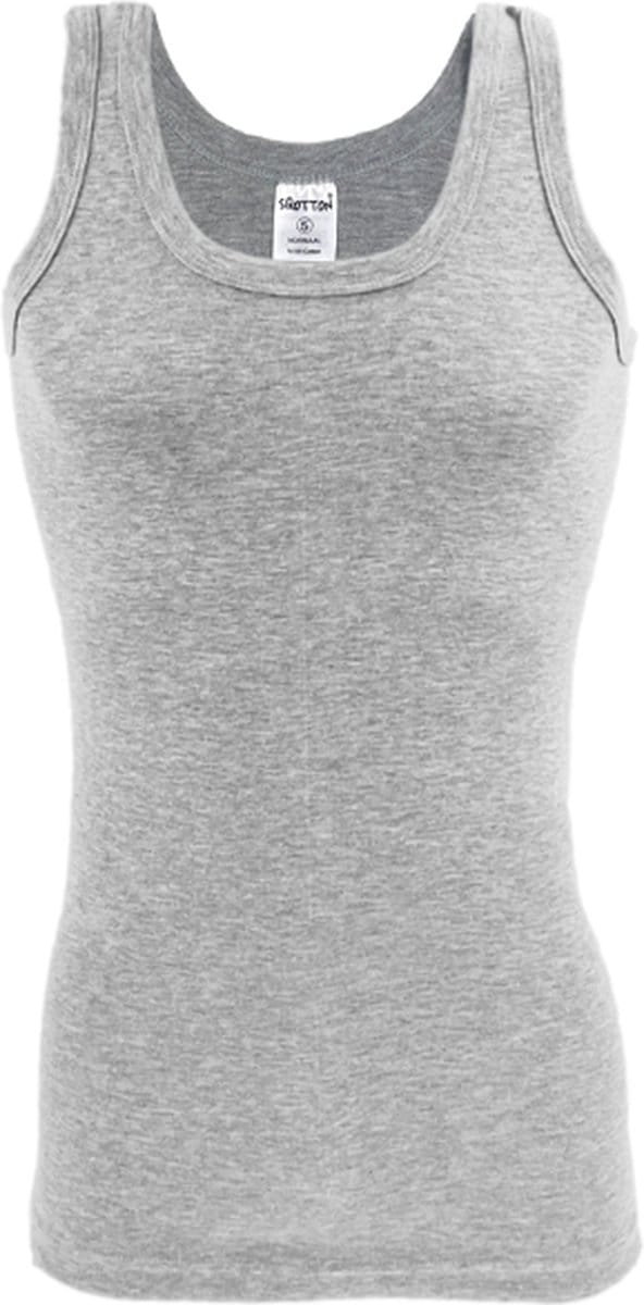 Onderhemd - SQOTTON® - 100% katoen - Grijs - Maat M/L